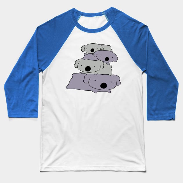 Koala Stack Baseball T-Shirt by saradaboru